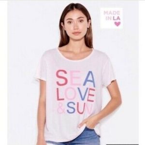 Sundry Sea Love & Sun Print Tee
